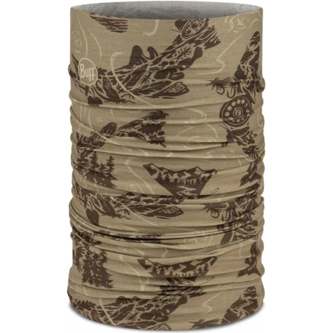 Бандана BUFF COOLNET UV Lake River Khaki 135995.854.10.00