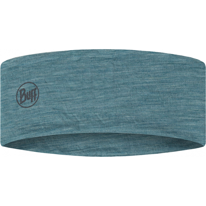 Повязка BUFF MERINO LIGHTWEIGHT HEADBAND Solid Pool 135580.722.10.00