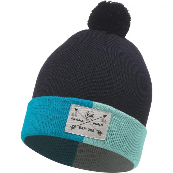 Шапка BUFF JR KNITTED HAT KELDA MEDIEVAL BLUE 117836.783.10.00