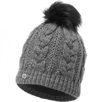 Шапка вязаная с флисом BUFF DARLA GREY PEWTER