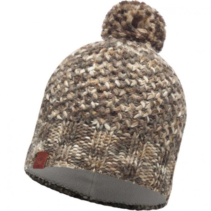Шапка вязаная с флисом BUFF MARGO BROWN TAUPE 113513.316.10.00