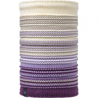 Шарф-труба вязаный с флисом BUFF NEPER VIOLET