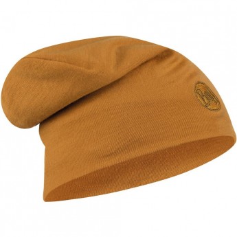 Теплая шерстяная шапка-бини BUFF HAT WOOL HEAVYWEIGHT SOLID CAMEL