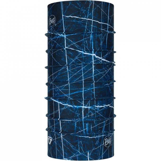 Тонкая зимняя бандана-трансформер BUFF THERMONET ICESCENIC BLUE 124129.707.10.00