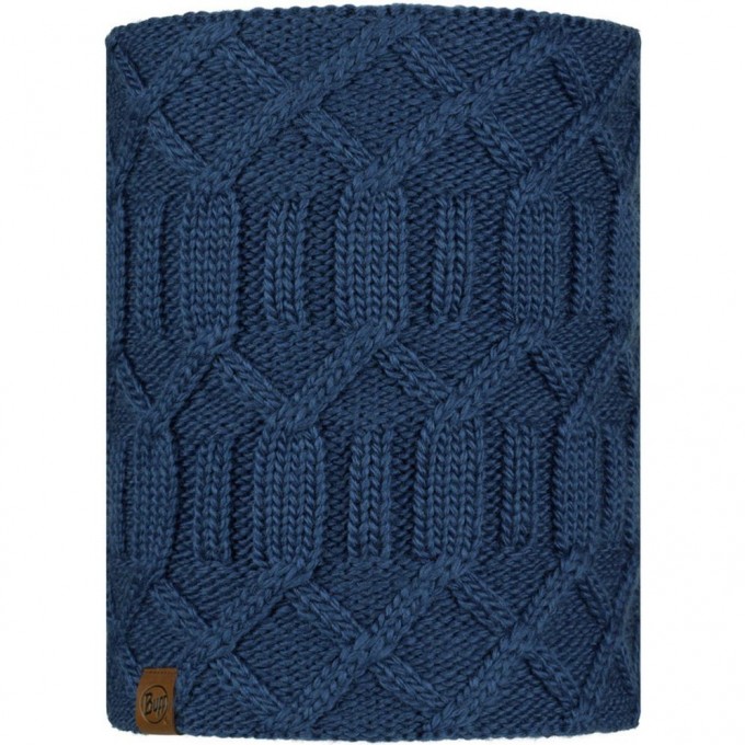 Вязаный шарф-труба с флисом BUFF NECKWARMER KNITTED POLAR SLAY ENSIGN BLUE 123521.747.10.00