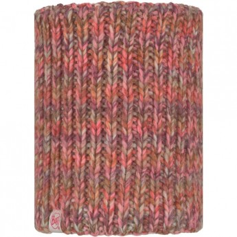 Вязаный шарф-труба с флисом детский BUFF NECKWARMER KNITTED POLAR LERA FLAMINGO PINK